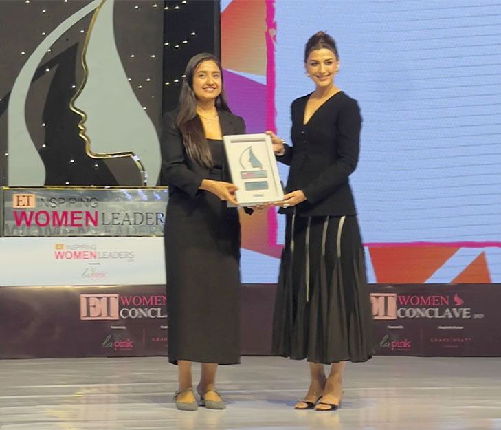 Arushi Jain honored at ET Women Conclave 2025